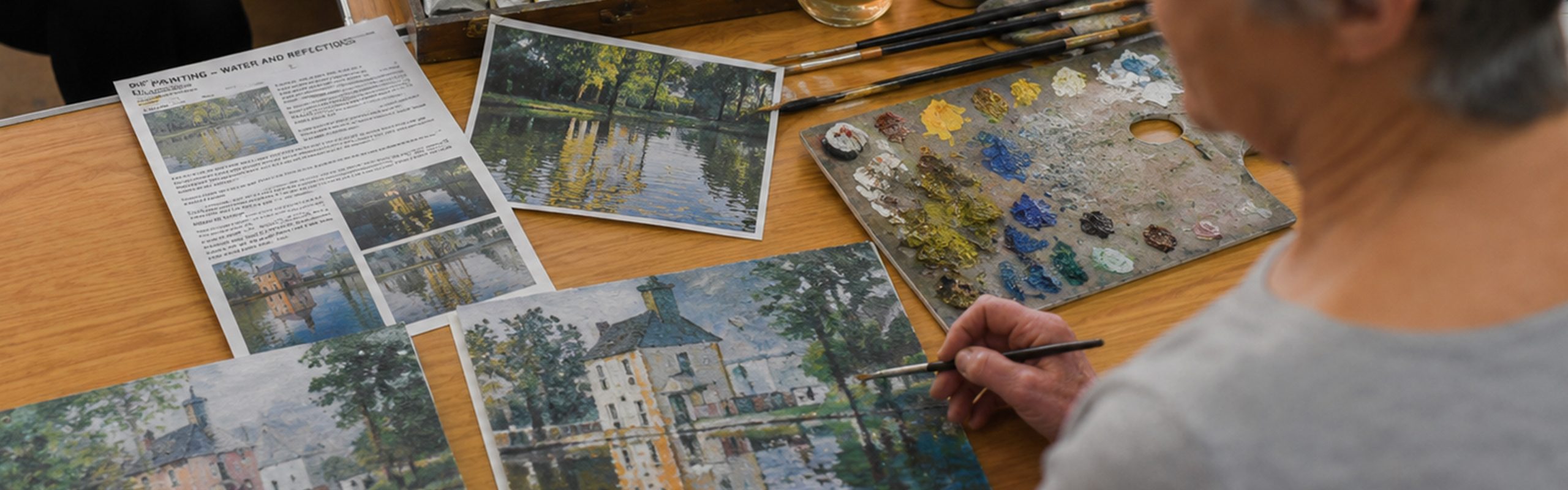 Oil Painting – water and reflections workshop